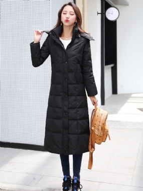Dámska Dlhá Páperová Bunda Nad Kolená 2023 Kabát Fashion Slim Coat