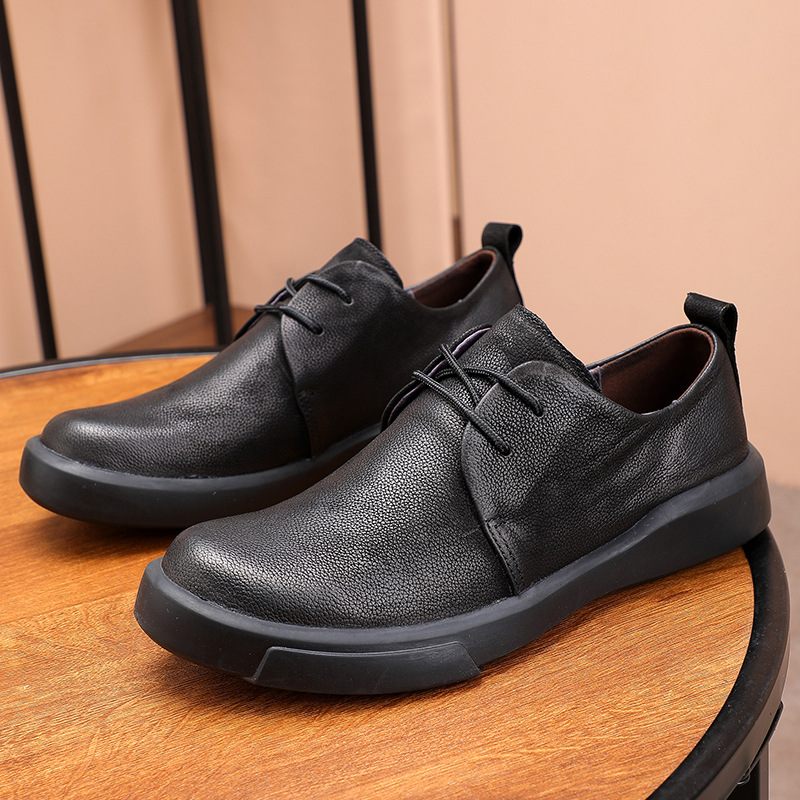 Pánske Topánky Na Voľný Čas Hovädzie Semišové Kože Retro Nízke Trendy Matné Spoločenské