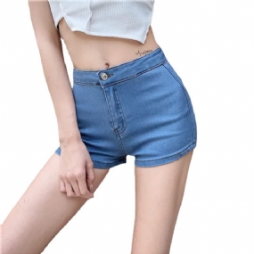 Dámske Džínsové Šortky Móda S Vysokým Pásom Sexy Slim Fit