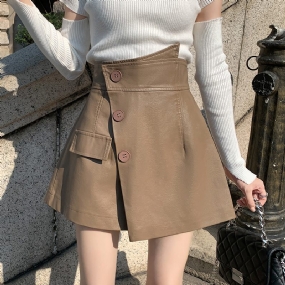 Khaki Wide Leg Dámska Móda S Vysokým Pásom Voľný