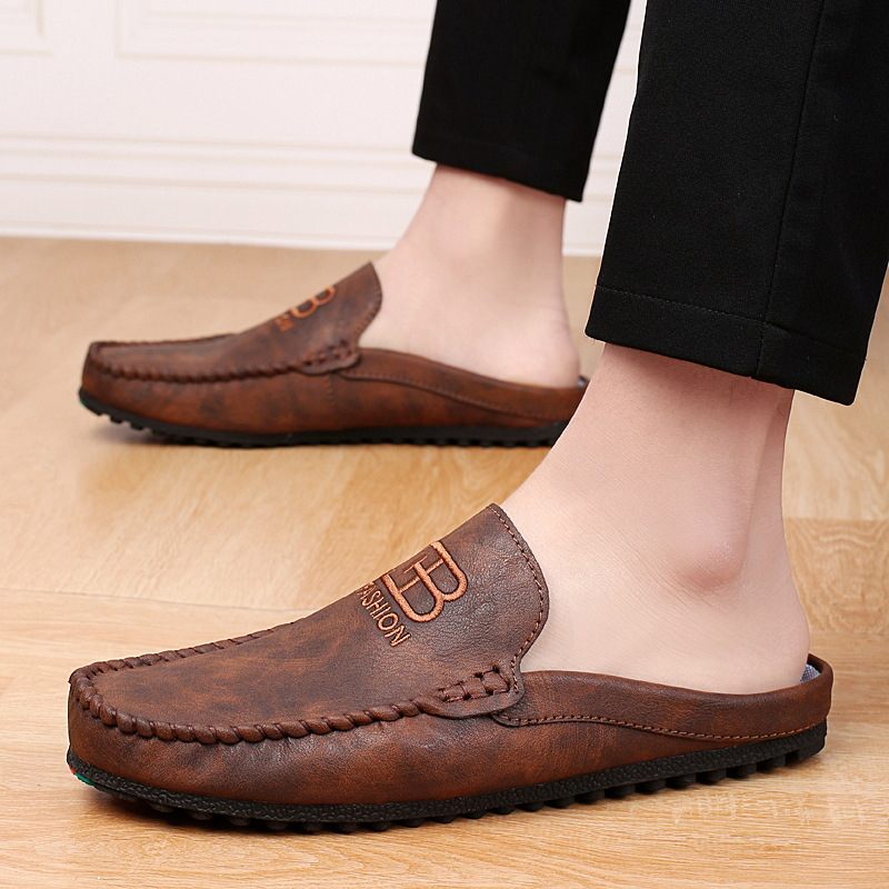 Doudou Shoes 2023 Nové Letné Pánske Topánky Priedušné Nazúvacie Ležérne Spoločenské S Baotou