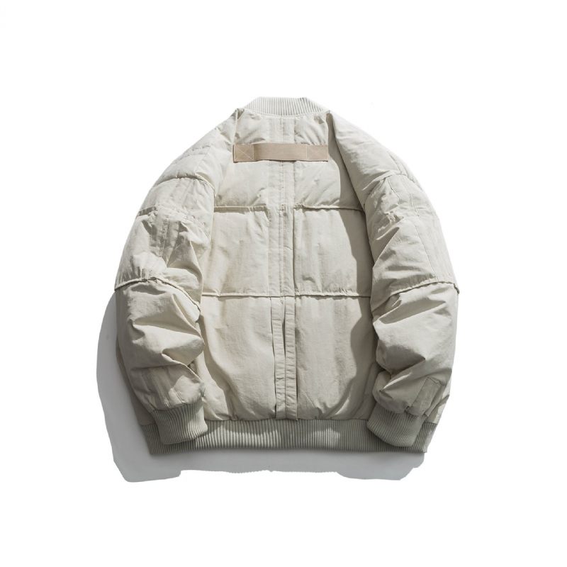 Pánske Páperové Bundy Bomber Krátke Kabáty