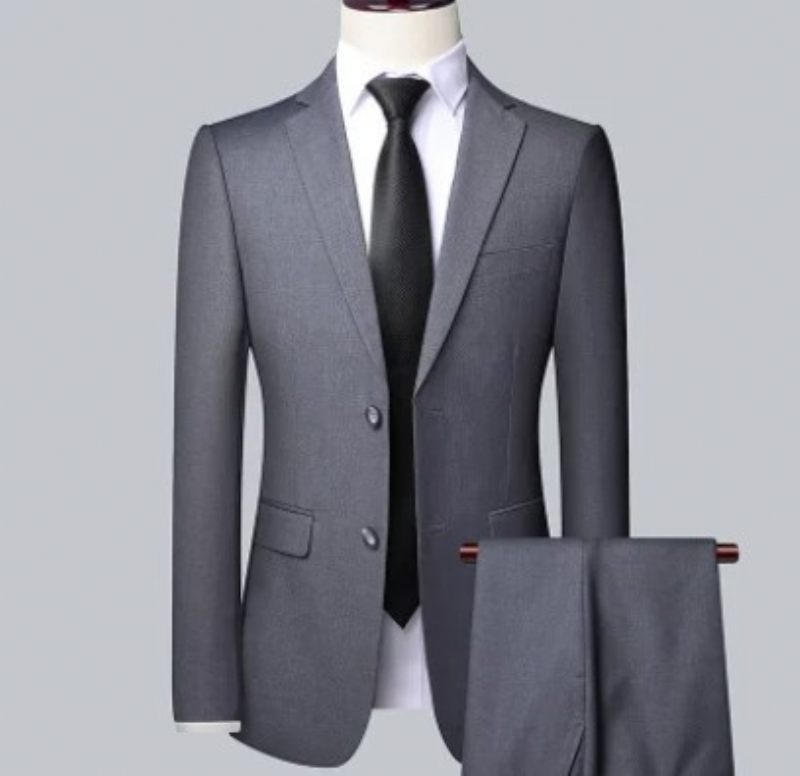 2023 Obleky Muži Gentleman Ležérny Slim Fit