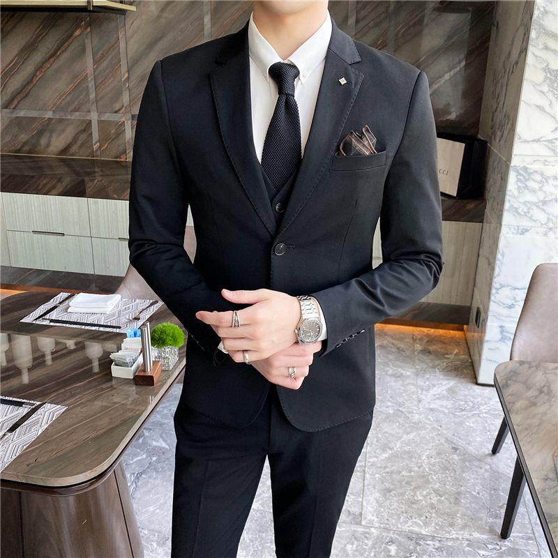 Pánsky Oblek Trojdielny Fashion Professional Formal Business Dress
