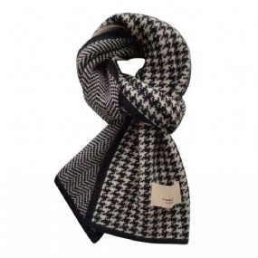 Houndstooth Šál Ženský Zimný Kašmír 2023 Nový Študentský Pár Pletený Teplý Šál Mužského Pohlavia