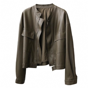 Splicing Coat Ladies Voľná Bunda Trend