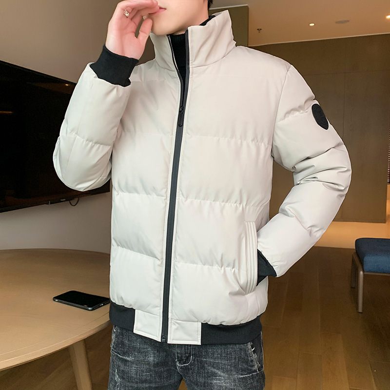 Bavlnená Bunda 2023 Tiger Head Cotton Jacket Pánska So Stojačikom Krátky Úsek