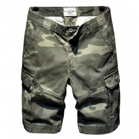 Pánske Šortky Camouflage Five Point Trend Neformálne Pracovné Oblečenie