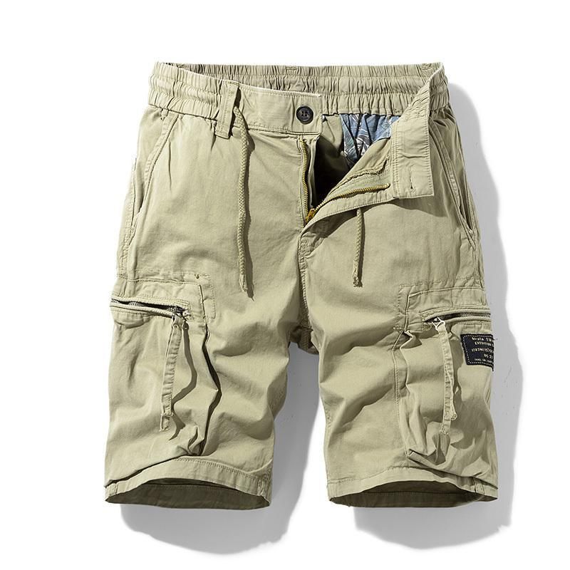 Pánske Šortky Cargo Pocket Tenké Elastické