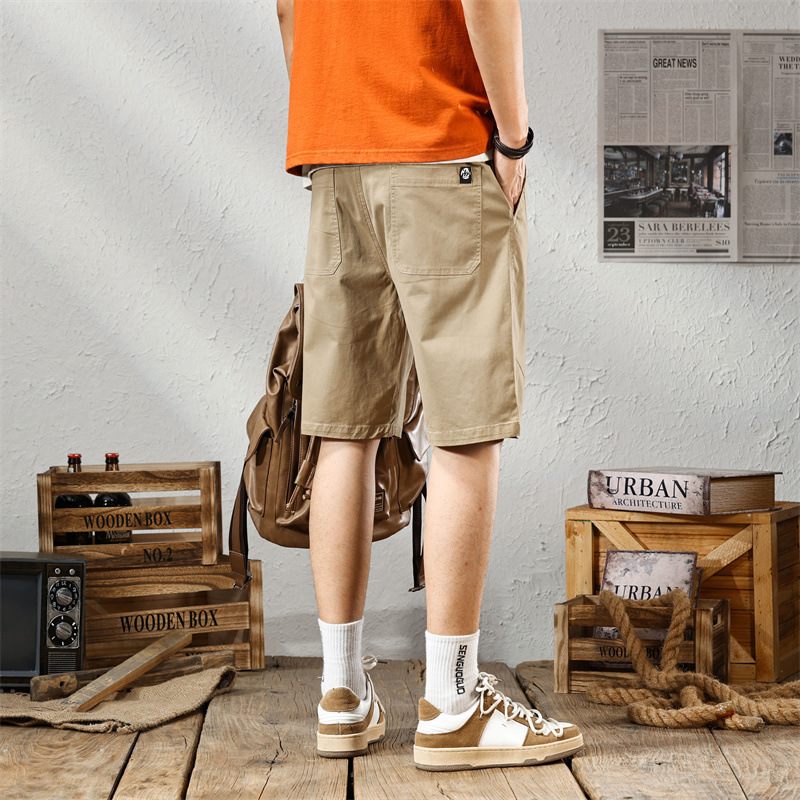 Retro Nástrojové Šortky Pánske Nový Trend Ležérne Päťbodové