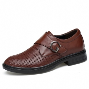 Hollow Business Dress Shoes Z Hovädzej Kože Veľká Veľkosť 454647 Letné Zdvíhacie Topánky Priedušné