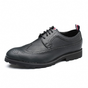 Nové Obchodné Pánske Topánky Brogue Vyrezávané Retro Trendové Spoločenské