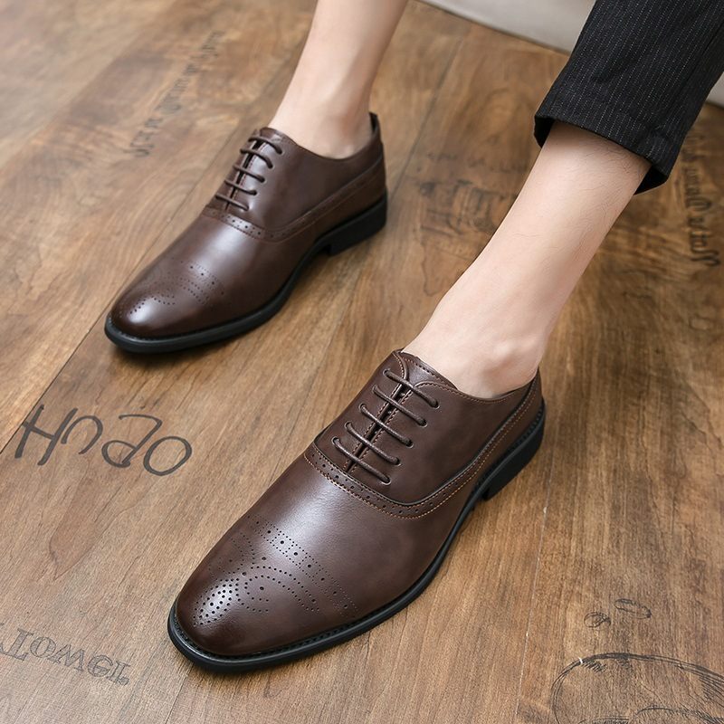 Veľká Veľkosť 48 Brogue Topánky Vyrezávané Pánske Špičatý Vlasový Stylista Módne Na Bežné Nosenie