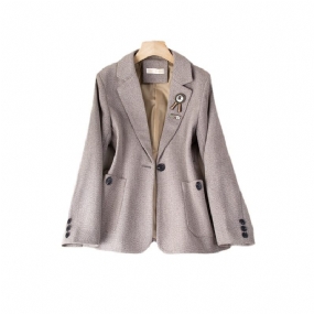 Dámska Ležérna Móda 2023 Houndstooth Blazers