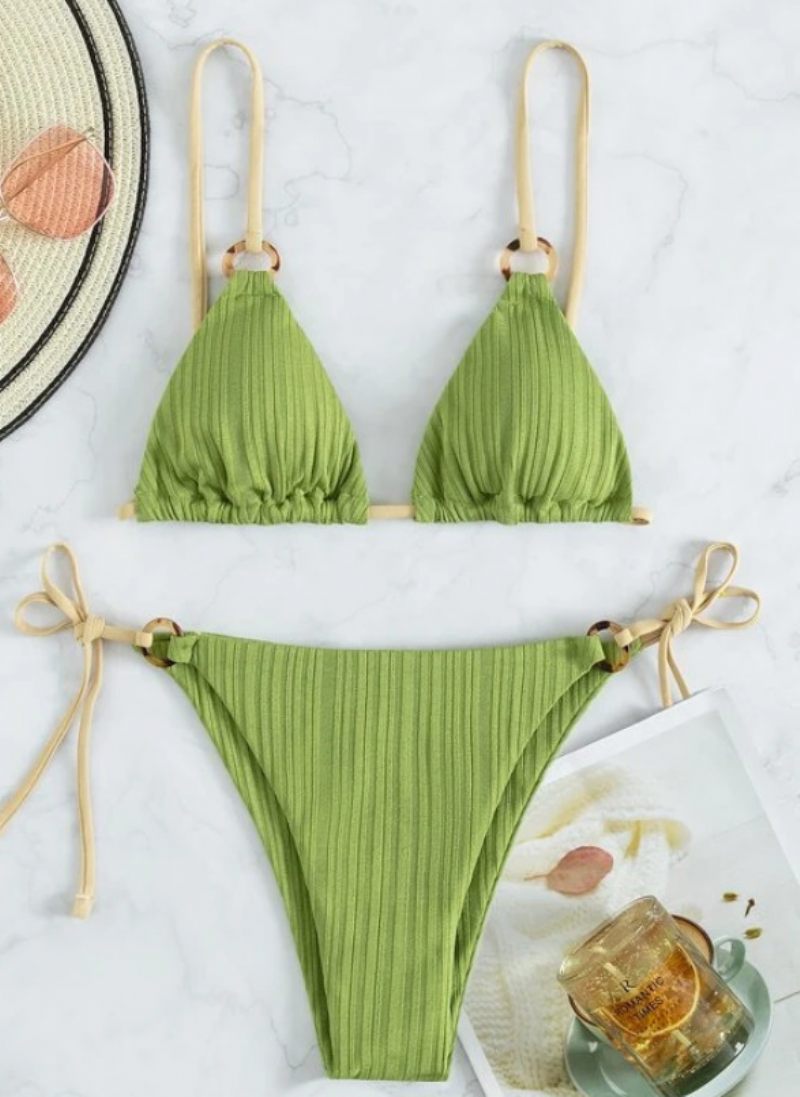 Bikini2023 Nové Jarné A Letné Bikini Plavky Sexy Delené Trojbodové Dámske