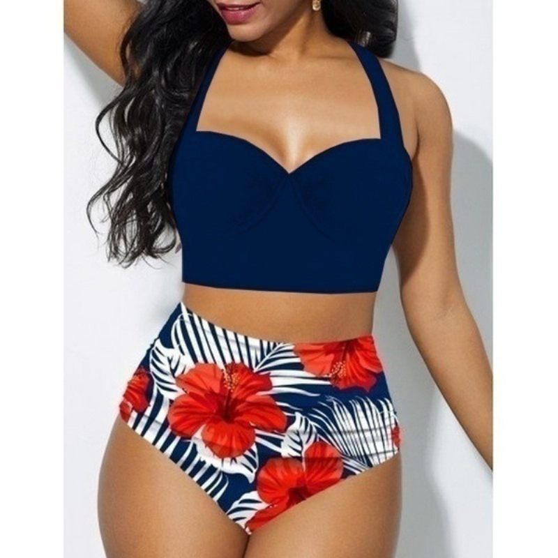 Nové Dámske Plavky So Sexi Potlačou Plus Size Bikini Delené Plavkové Bikiny