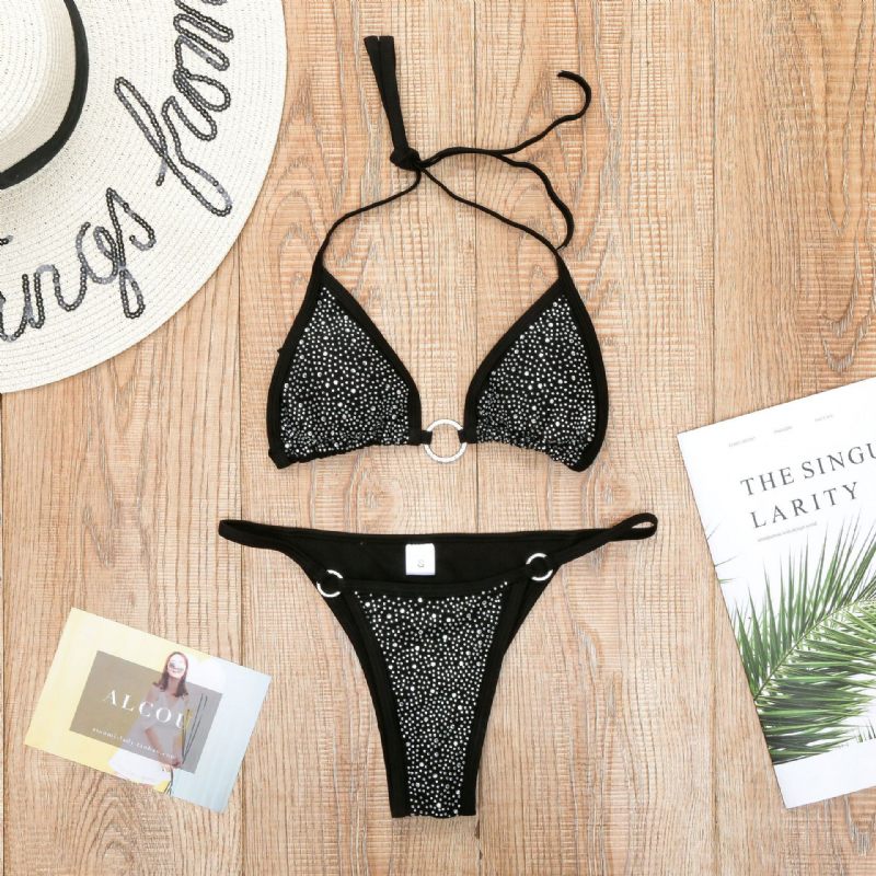 Nové Sexi Bikiny Dámske Plavkové Delené Plavky Posiate Diamantmi