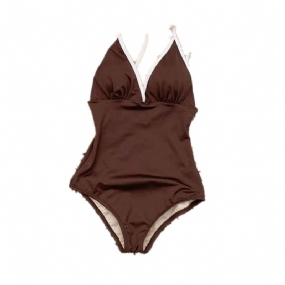 Retro Jednodielne Plavky Dámske Sexi Bikiny Na Chrbte