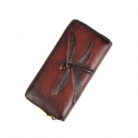 Dámska Peňaženka S Dlhým Dielom Z Kože 2023 New Clutch Bag Trendy Retro Hovädzia Koža