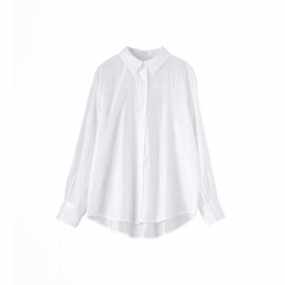 Dámska Košeľa Slim Fit Tenkého Dielu S Dlhým Rukávom Priedušný Top Cardigan