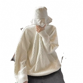 Voľný Sveter S Okrúhlym Výstrihom Pánske Ležérne Trendy Úplety