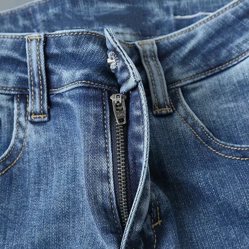 Dámske Ležérne Nohavice Soft High Bootcut Denim