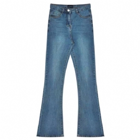Vintage High Stretch Slim Fit Dámske Džínsy S Vysokým Pásom
