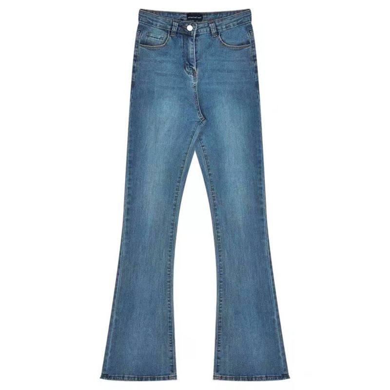Vintage High Stretch Slim Fit Dámske Džínsy S Vysokým Pásom