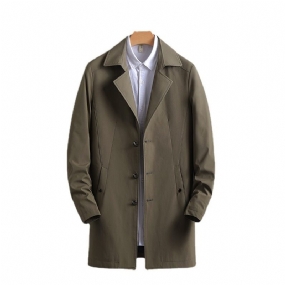 Pánska Vetrovka Business Casual Trend Fashion Klopový Kabát
