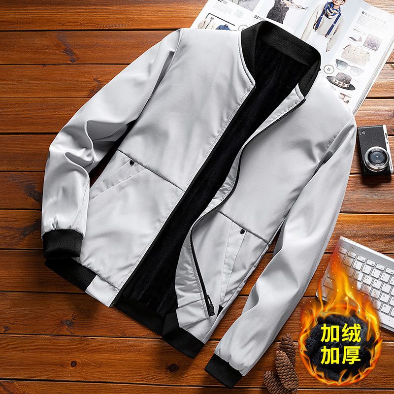 Pánske Bundy Trendy Kabáty Ležérne Slim Fit