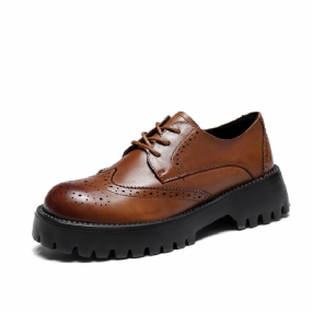 2023 Nové Šaty Topánky Hrubé Dno Brogue Kožené Ploché Retro Dámske