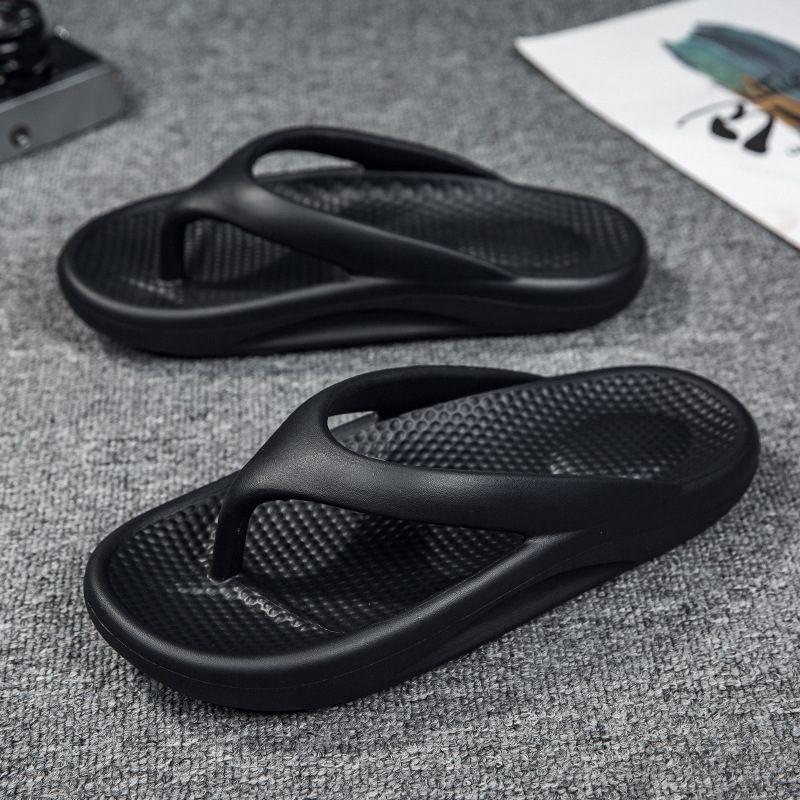 Veľká Veľkosť Papuče Letný Trend Pánske Žabky Hrubé Dno Pár Vysoké Elastické Plážové Sandále Topánky