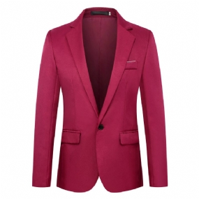 Pánske Blejzre Slim Fit Ležérne Kockované Trend Jednoradové Na Jeden Gombík