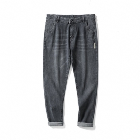 Pánske Skrátené Džínsy Slim Fit Rovný