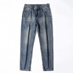 Pánske Skrátené Džínsy Slim Fit Rovný