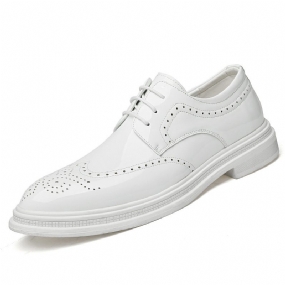 2023 Nový Biely Oblek Šaty Topánky Brogue Denná Obuv Pre Voľný Čas Pánske Spoločenské Paint