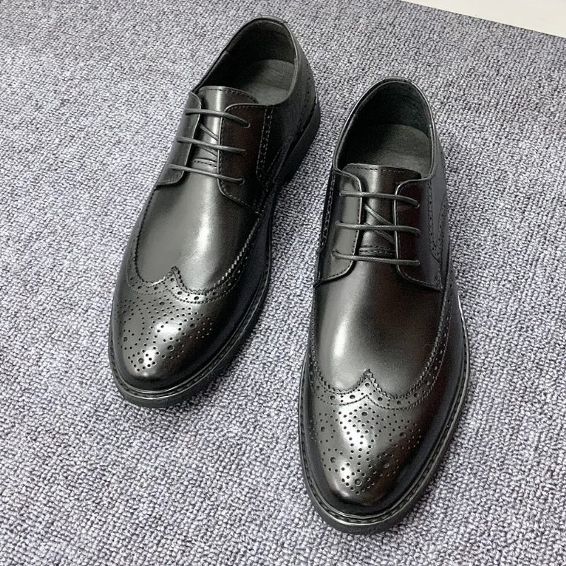 Brogue Shoes Pánske Topánky Derby 2023 Špičkové Obchodné Spoločenské Šaty Svadobné Fotenie Dobytka