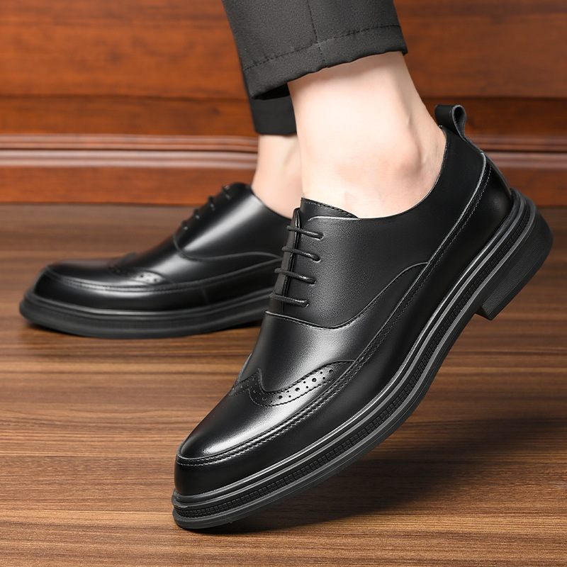 Obuv Pánske Topánky Brogue Voľný Čas Trend Biznis Formálne Oblečenie Výška Zvýšenie Mladosti Oblek Svadobná Móda Pánska